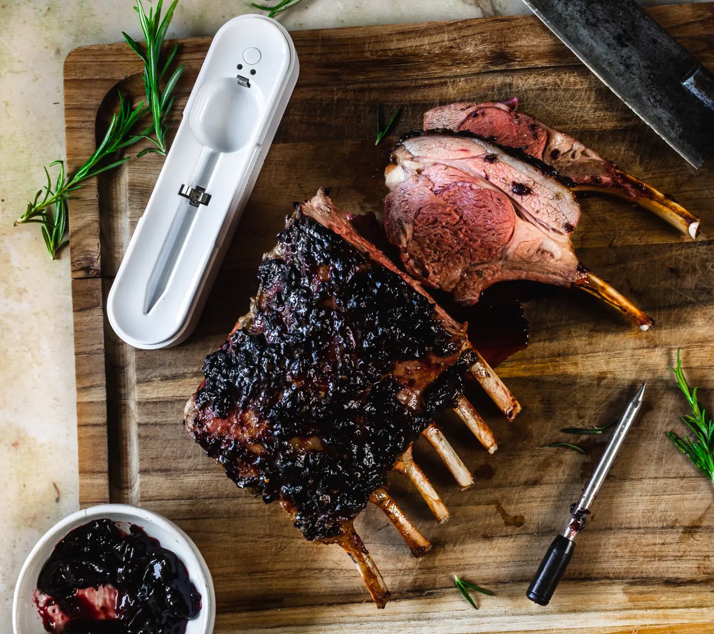 steak on cutting board